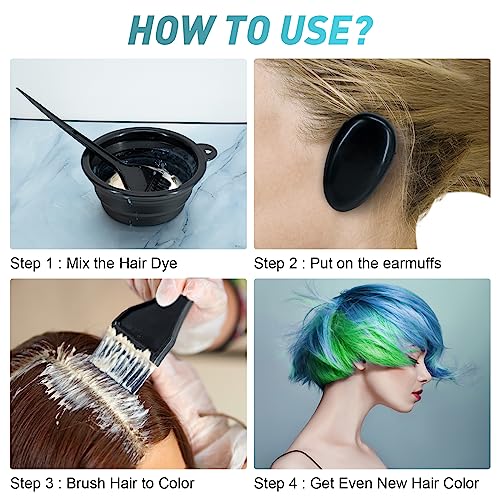 Xarchy 10-Piece Hair Bleach Kit with Dye Brush & Color Bowl