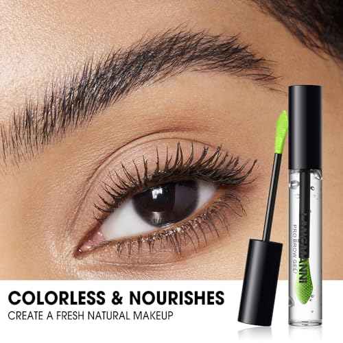 Brow Glue Eyebrows Gel - Long-Lasting Clear Brow Setting Gel, Transparent Eyebrow Styling Wax for Natural-Looking, Fluffy Brows, Mild Ingredients, Waterproof & Smudge-Proof, Easy Application