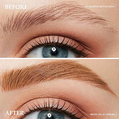 Kaely Thickening Tinted Eyebrow Gel Mascara - Waterproof, Auburn
