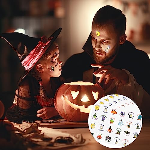 240 Pcs Christian Halloween Glitter Tattoos for Kids