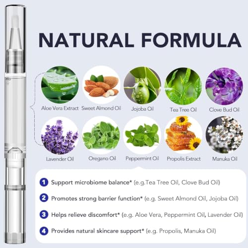KZUO Toenail Fungus Treatment Pen 25% Undecylenic Acid Natural Oils
