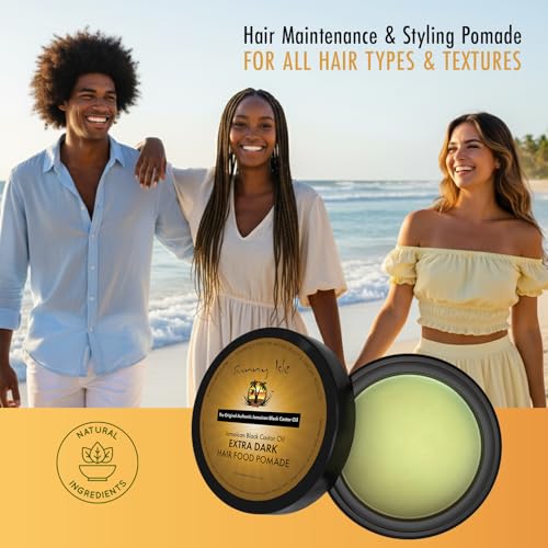 Extra Dark Jamaican Black Castor Oil Pomade - 4 oz for Hair Moisturizing