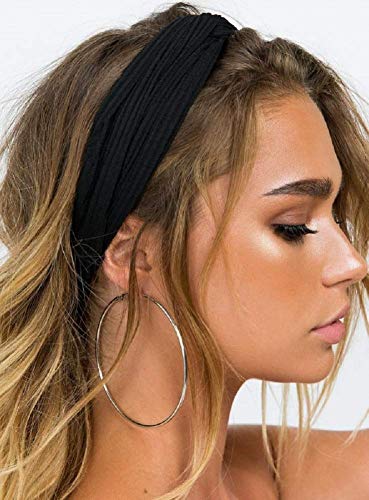 Huachi Twist Knot Headbands for Women - 8 Pack Boho Hair Bands