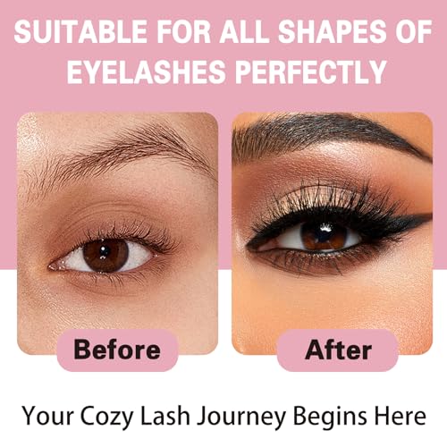 10 Pairs Cat Eye Lashes - Wispy Faux Mink D Curl