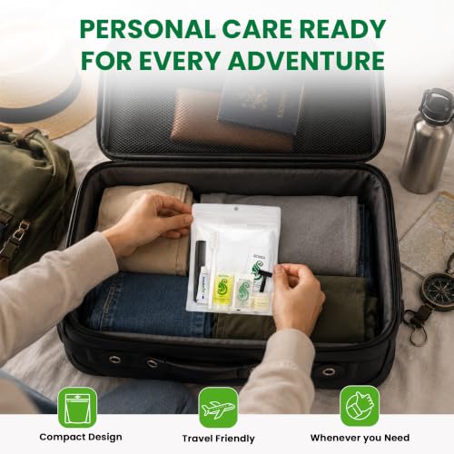 Moda West Bulk 24 Hygiene Kits for Travel, Charitable Giving & Personal Use