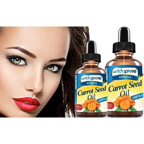 MYVIDAPURE CARROT SEED OIL WILD GROWTH Daucus Carota 100% Pure VIRGIN UNREFINED Undiluted for Skin, Face, Hair, Lip and Nail Care (1 Fl Oz)