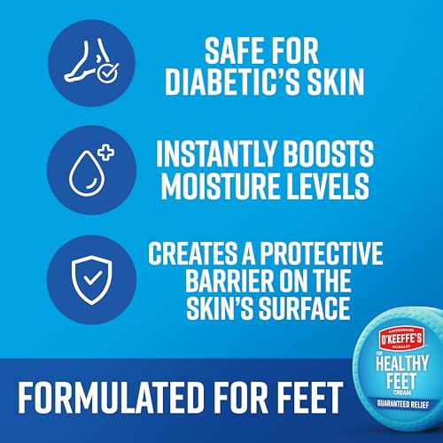 O'Keeffe's Healthy Feet Foot Cream 3.2 oz - Cracked Dry Feet Relief