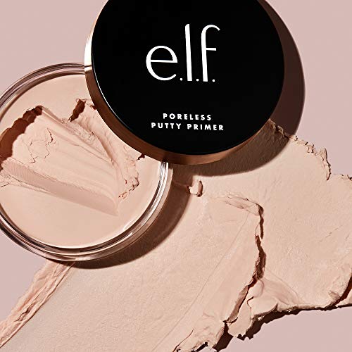 e.l.f. Poreless Putty Primer, Silky, Skin-Perfecting, Lightweight, Long Lasting, Smooths, Hydrates, Minimizes Pores, Flawless Base & Finish, All-Day Wear, Ideal for All Skin Types, 0.74 Fl Oz