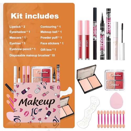 Makeup Kit for Teens & Girls, 10-Piece Beginner Set