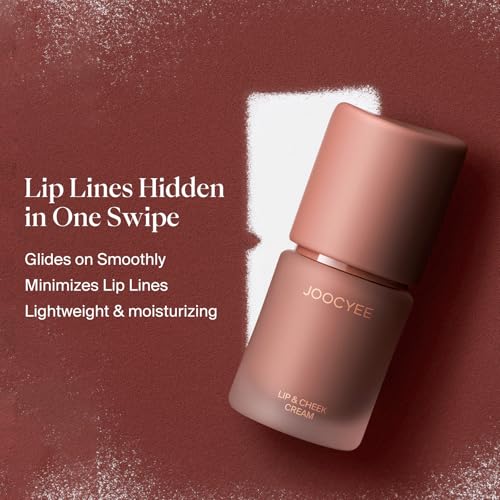 Joocyee Multi-Purpose Lip & Cheek Cream with Brush - Cinnamon Tea