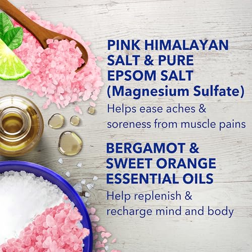 Epsom Salt Soak with Pink Himalayan Salt - Magnesium Relaxation, 3 lbs