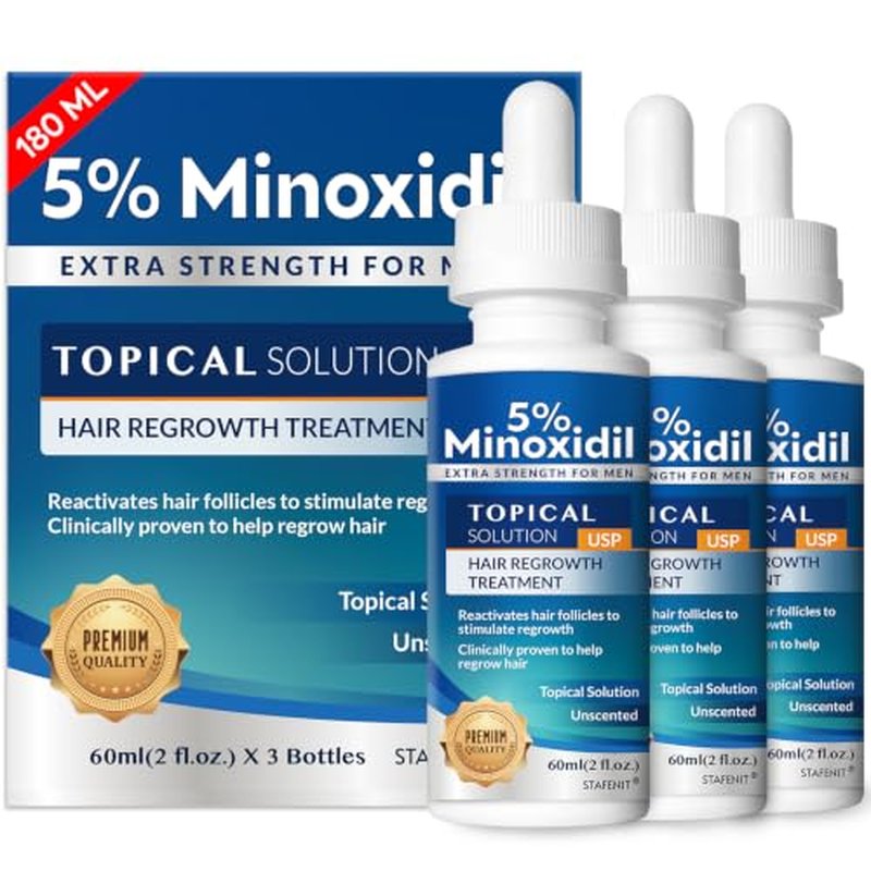 5% Minoxidil Hair Growth Serum for Men & Women 180ml