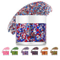 Red White Blue Holographic Glitter Gel for 4th of July