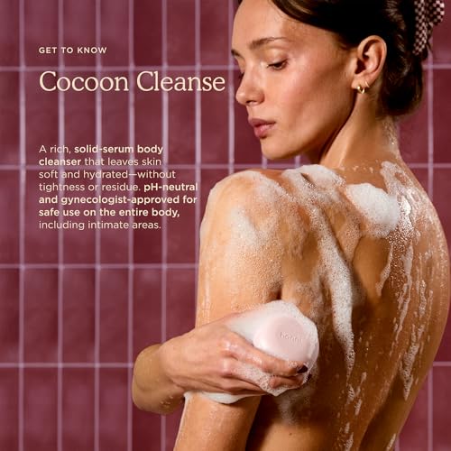 HANNI Cocoon Cleanse Serum with Shea Butter, Soap-Free Body Wash and Shaving Cream Replacement, Hydrating Cleanser with Eucalyptus, 3.7 oz (Pack of 1)