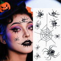 Halloween Spider Face Gems - Black Rhinestone Stickers