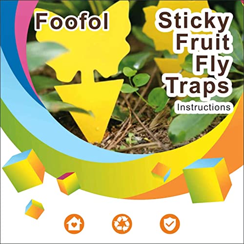 Mosqueda 36 Pack Yellow Sticky Fruit Fly & Gnat Traps for Indoor & Outdoor Plants