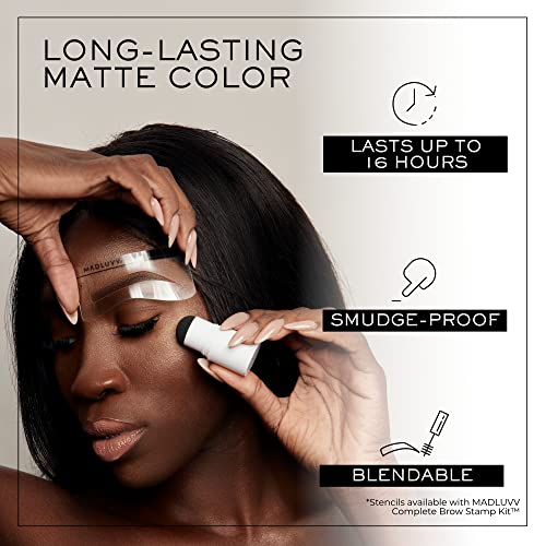 MADLUVV Brow Stamp Refill - Medium Brown Hair Color Powder
