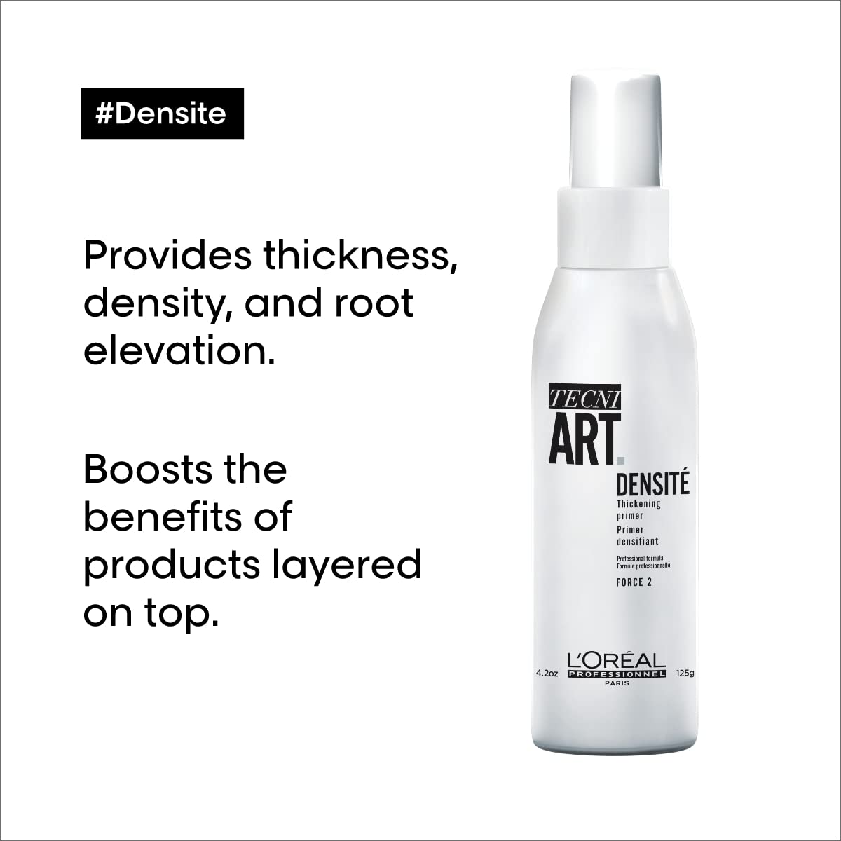 L'Oreal Professionnel Densite | Provides Light Hold without Stickiness | Thickening Primer Spray | Volumizes and Lifts| For All Hair Types