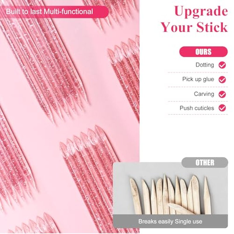 20 Pcs Press On Nail Prep Kit with Cuticle Tool & Glue