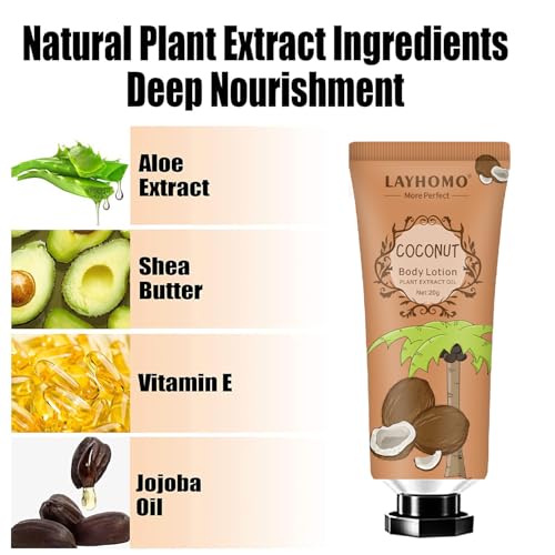 20 Pack Travel Size Body Lotion with Shea Butter & Natural Fragrance