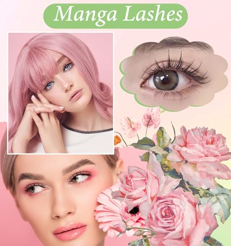 Asian Lash Clusters 120Pcs - Wispy Anime Lashes with Clear Band
