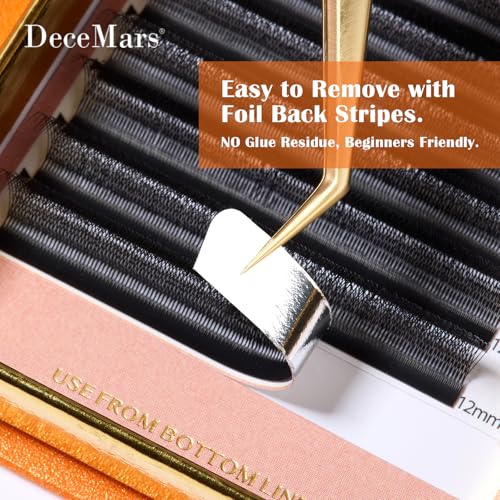 DeceMars 4D U-Shaped Eyelash Extensions - 1400 Premade Fans