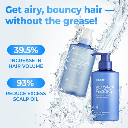 KUNDAL Hyaluronic Acid Hair Serum Set for Deep Hydration & Volume