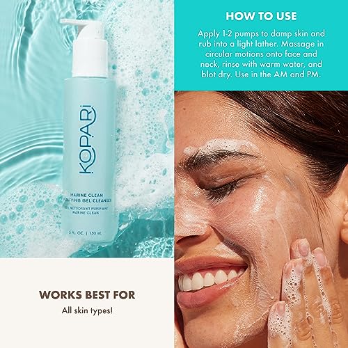 Kopari Marine Clean Purifying Gel Cleanser, 5 oz