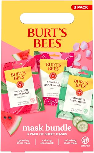 Burt's Bees Face Sheet Mask Bundle Set - 3 Pack
