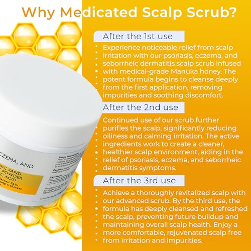 Anti Fungal Scalp Scrub for Psoriasis & Eczema - 7.7 Fl Oz