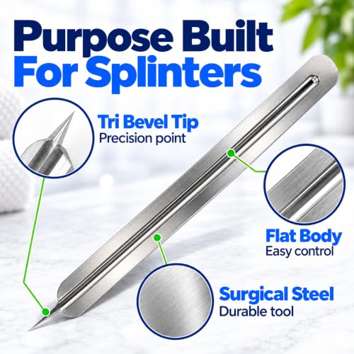 SplinterAid Disposable Splitter Removal Kit - 30 Sterile Tools for Fast, Clean Splinter Extraction