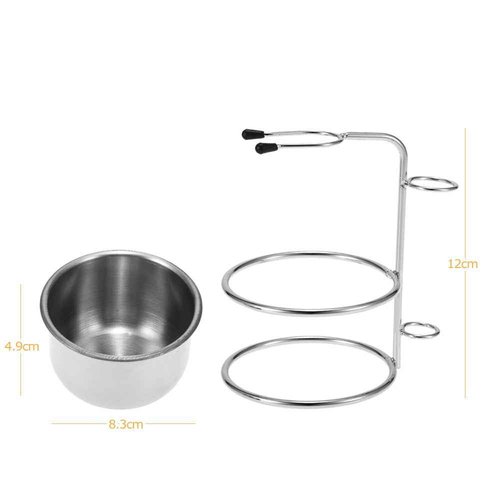 Anself 2 in 1 Shaving Bowl, Men's Shaving Set, Shaving Cup + Men's Shaving Blade Holder, Soap, Bowl, Shaving Holder …