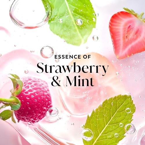 Olay Body Wash for Women, Fresh Radiance, 24/7 Skin-Loving Freshness, Visibly Radiant, Plant Based Cleansers, Vitamin B3 & Antioxidant Blend, For All Skin Types, Strawberry & Mint Scent, 35 fl oz