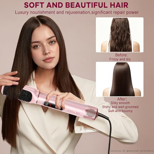Dryhsip 5-in-1 Hair Styler & Air Dryer Brush with Ionic Technology