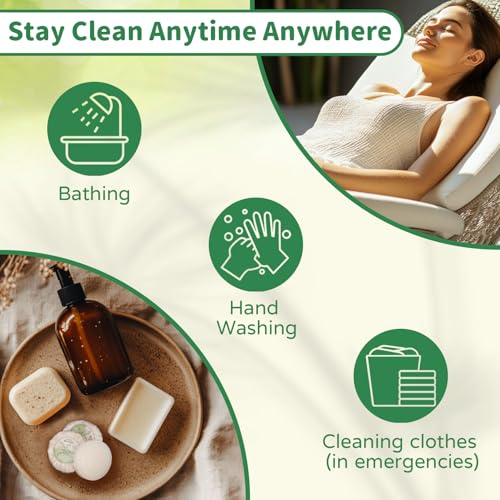 52 Mini Bar Soap Bulk - Travel Soap Individually Wrapped Body Bath Gentle Soap Bars Men Women Travel Size Toiletries for Homeless Hotel Essentials for Guest Bathroom Airbnb£¨Green Tea£©