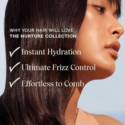 JVN Nurture Hydrating Shampoo and Conditioner Set, 20 Fl Oz, Detangles & Softens Hair, Moisture and Deeply Nourishing, Color Safe Hair Care for Women and Men, Silicone and Sulfate Free