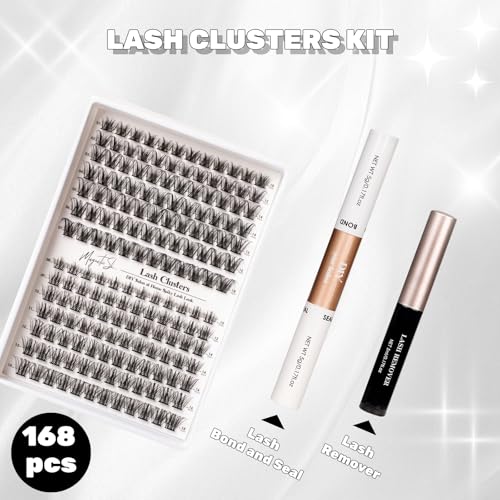 Manga Lash Clusters 168pcs Extension Kit 10-18mm