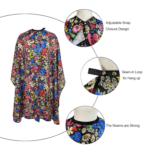 Professional Hair Cutting Cape with Snaps - 63" x 56"