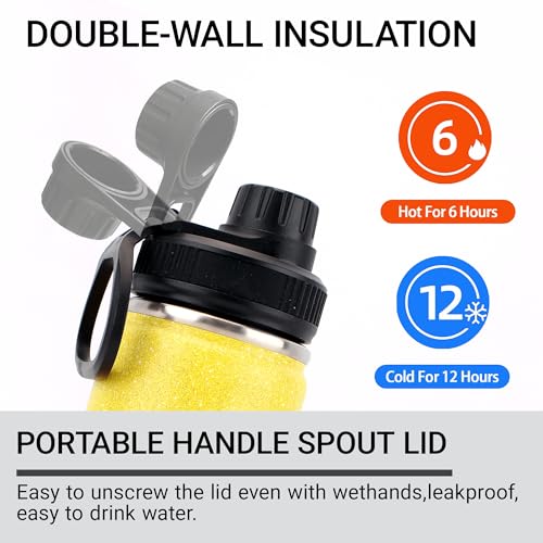 Cheerleader Water Bottle 18oz Insulated Stainless Steel