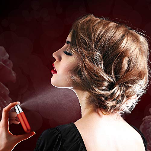 Boao 40 Pcs 5 ml Perfume Travel Refillable Atomizer Mini Cologne Perfume Atomizer Refillables Bulk Portable Mini Spray Bottle Compatible with Dispenser Pump Transfer Tool for Outgoing