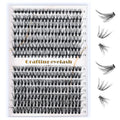 Lash Clusters 30D+40D Wispy Lashes(9-16mm) DIY Natural Lashes 280pcs D Curl Lash Extension For Use At Homecluster Eyelash Extensions