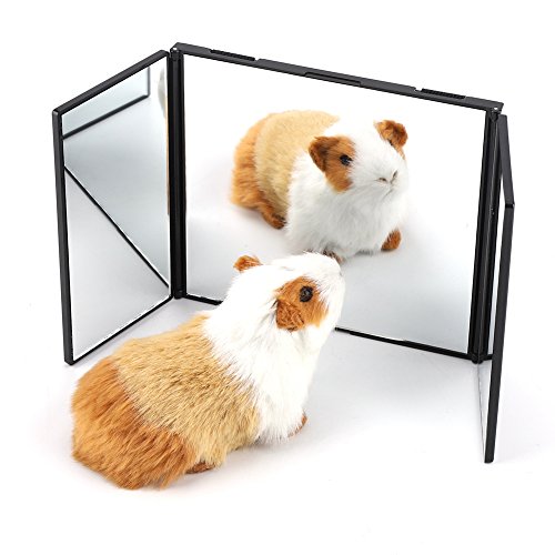 Car Sun Visor Makeup Mirror - Foldable 3-Way Design
