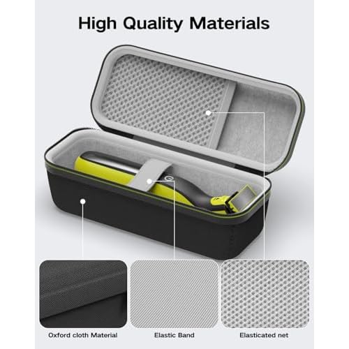 Superer Shaver Case Fit for Philips One Blade Model QP2724 QP2834 QP2520 QP2530 QP2630 QP6520 QP6530 - Durable, Protective Organizer for Shaver Accessories, Travel-Friendly, Compact, Easy to Clean
