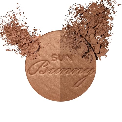 Too Faced Sun Bunny Bronzer | Buildable Highlighter + Bronzer Duo for Luminous Glow and Sun-Kissed Finish, 0.28 Ounce