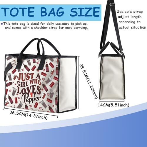 Dr. Pepper Beverage Tote Bag for Fans - Perfect Gift for Soda Lovers
