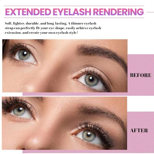 DIY Lash Extension Kit 720pcs Clusters 10-18mm with Bond & Seal