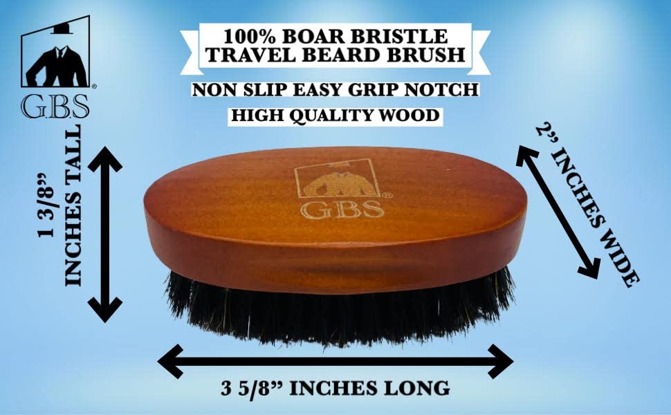 G.B.S Pack of 3 - Men Beard & Mustache Brush