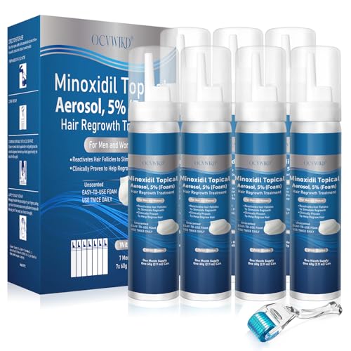 5% Minoxidil Foam with Biotin – Hair Growth Treatment for Men & Women