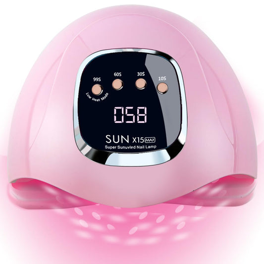 KFE Hardware UV Led Gel Nail Lamp UV Nail Dryer for Gel Polish (Pink 280W)