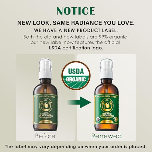 Ancient Greek Remedy Face Oil for Dry Skin - Organic Unscented Anti-Aging Serum - Jojoba, Rosehip, Almond, Olive, Vitamin E - Facial Gua Sha oil - Natural Body Moisturizer for Women & Men 4 oz